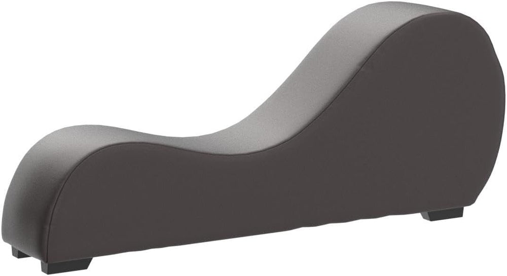 Kolar Faux Leather Yoga Chaise Lounge Chair, Relaxation, Streching, in Brown