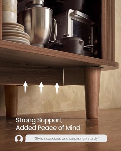 VASAGLE Storage Cabinet, Sideboard with Adjustable Shelves