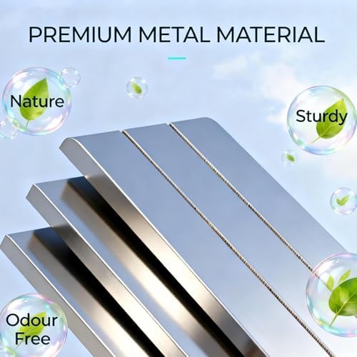 Bookshelf, Heavy Duty Metal Book Shelf, Industrial Bookshelves, 69” Black