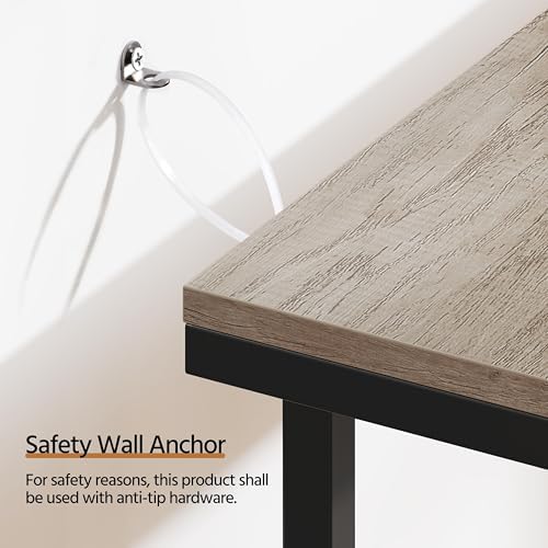 Yaheetech 63" Narrow Console Table Behind Couch & Entryway, Gray | S...