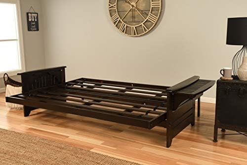 Kodiak Furniture Phoenix Futon Set, Suede Black, Queen