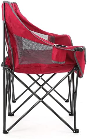ARROWHEAD OUTDOOR Portable Folding Double Duo Camping Chair Loveseat w/ 2 Cup...