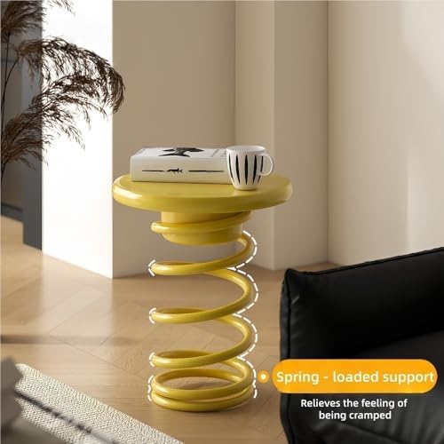 Stool Side Table - Minimalist Accent Ottoman for Small Spaces - Versatile Sho...
