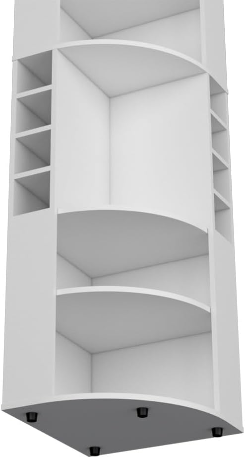 Tall Freestanding Wine Cabinet, Pantry Sideboard Locker with Shelf for Living...
