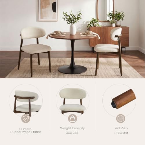 Farmhouse Dining Chairs Set of 8, Mid Century Modern Dining Room Chairs, Chen...