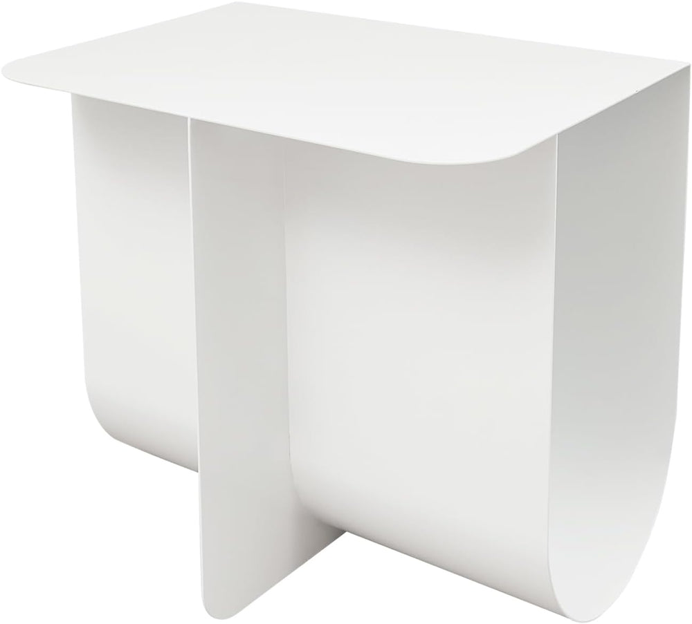 T-Shaped Metal End Table, Modern Side Table Accent Tables for Living Room, Be...