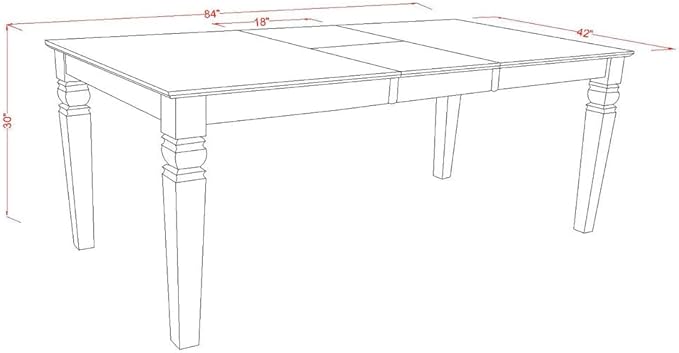 East West Furniture LGPF9-BCH-C 9 Piece Dining Table Set Includes a Rectangle...