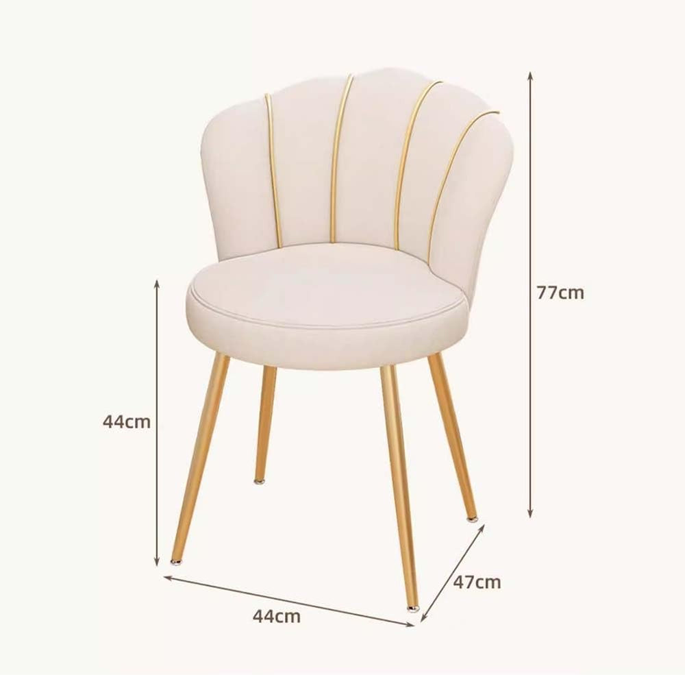 Etlegor Vanity Chair for Makeup Room, Midcentury Modern Makeup Chairs with Ba...
