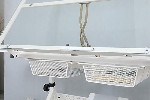 Glass Drafting Table Art Desk – Adjustable Professhional Artwork Drawing Draf...