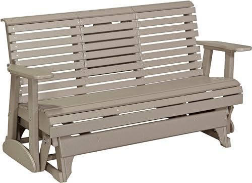 LuxCraft Plain Glider - 5' - Available in 14 Colors (Weatherwood)
