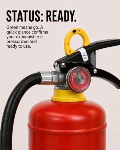 Ougist ABC Dry Chemical Fire Extinguisher, 5 lb – 2-A:10-B:C Rated for Home, ...