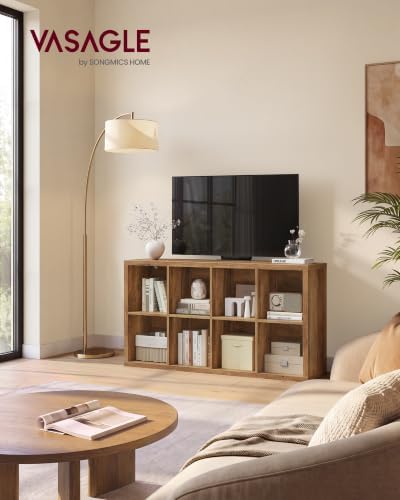 VASAGLE 8-Cube Bookshelf, Adjustable Storage Shelf