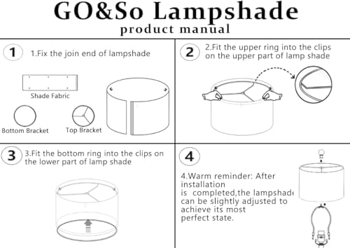 GO&SO Lamp Shades Set of 2,13" D x 10" H,Blue Green Floral Drum...
