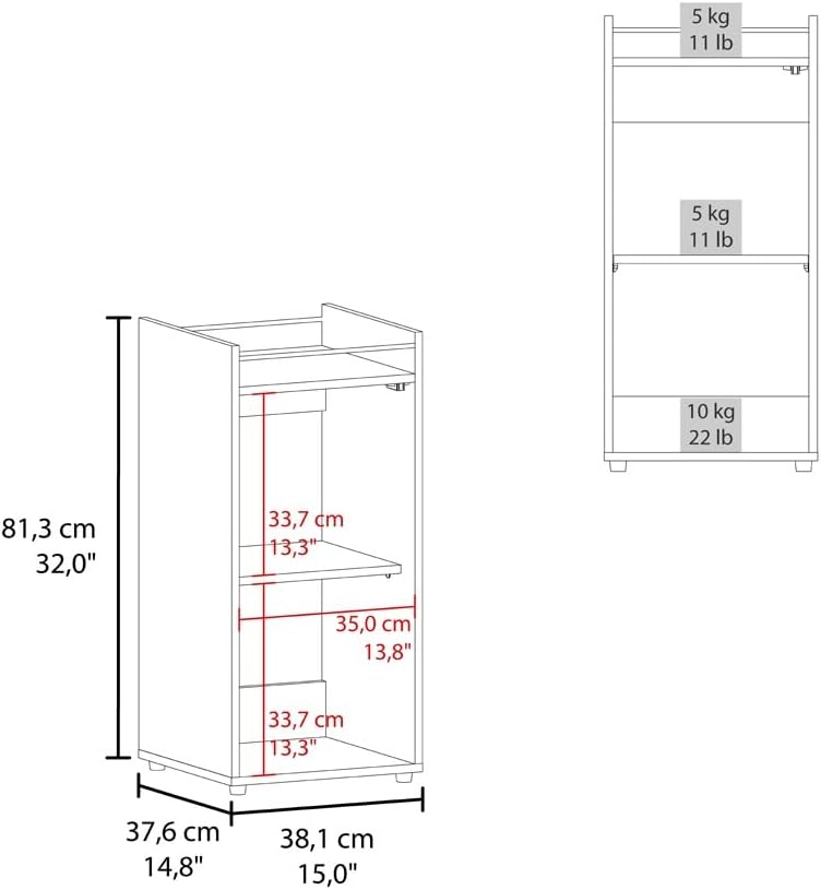 Freestanding Pantry Cabinet, Wine Rack Cabinet for Kitchen Closet Hallway Liv...
