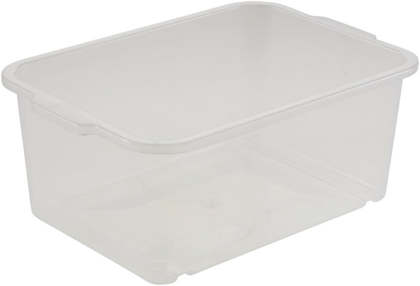 keeeper ok Storage Box, Sturdy Plastic (PP), 2.8 l, 25 x 17 x 10 cm, Transpar...