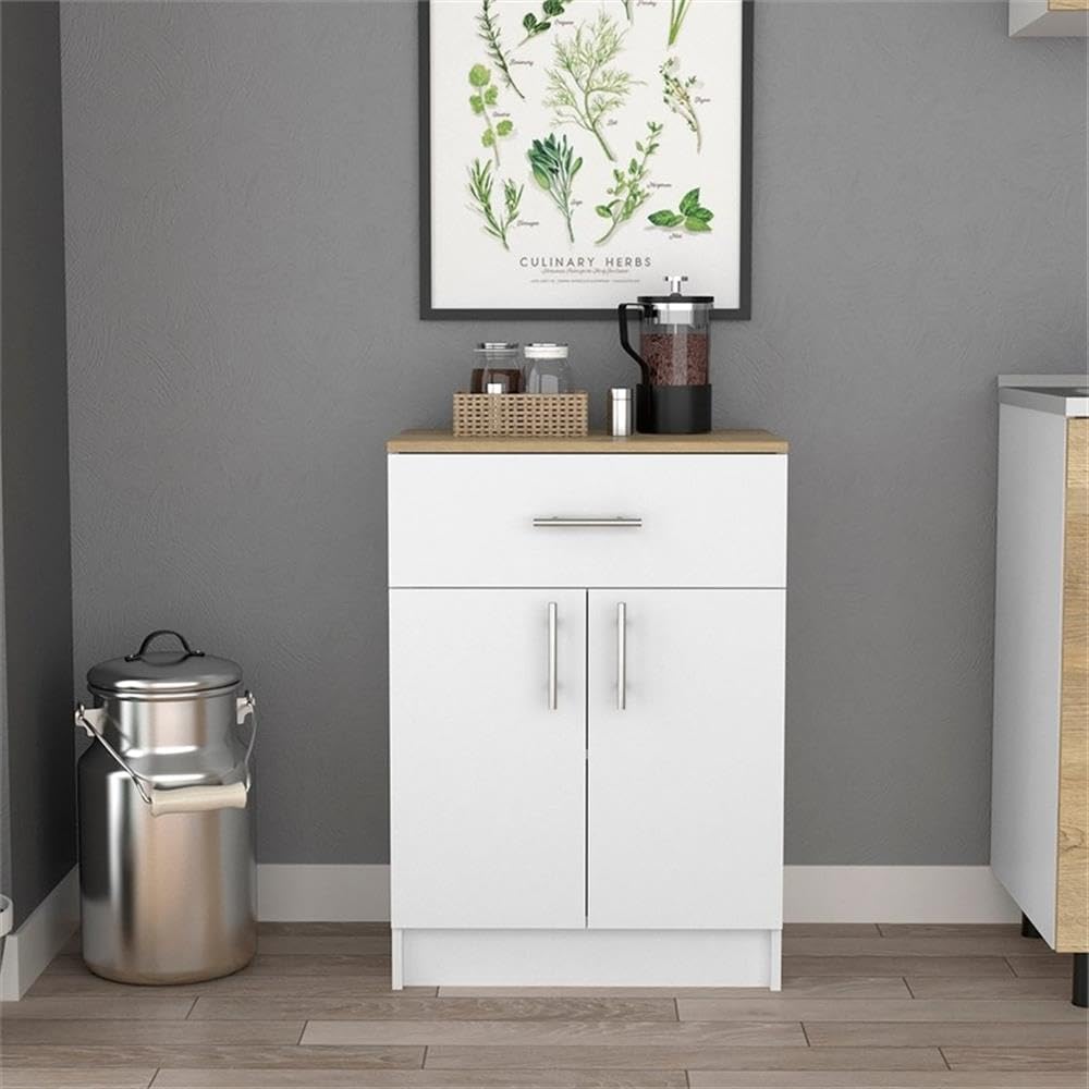 DEPOT E-SHOP Barbados Pantry Organizer Cabinet with One Drawer, Two Interior ...