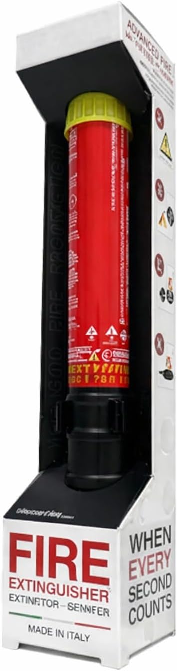 50-Second Compact Fire Safety Stick – Portable, Mess-Free, Maintenance-Free |...