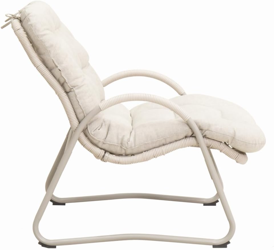 Outdoor Patio Lounge Chair (Set of 2) – Iron Frame & Plastic Wicker