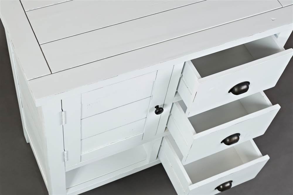 Jofran Artisan's Craft Accent Chest Weathered White, 32" W X 15"...