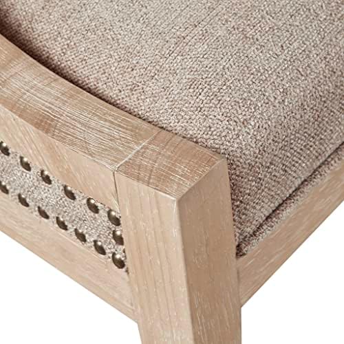 Martha Stewart Farmhouse Dining Room Chair, Recessed Arm Chair for Bedrooms, ...