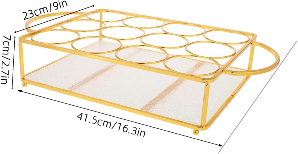 Cabilock Iron Beverage Rack for Countertop Bar Stylish Ktv Drink Organizer fo...