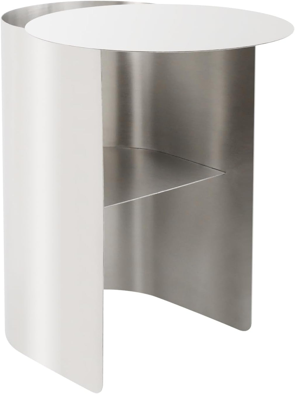 Modern Side Table Stainless Steel Sofa Table Geometric Design Coffee Table wi...