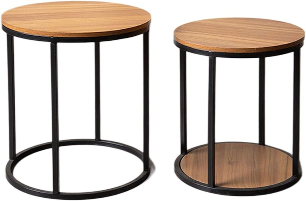 Contemporary Tables Made of Metal and Solid Wood with Space Saving Design