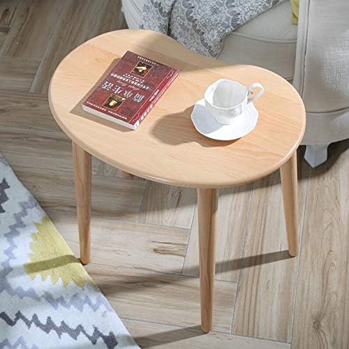 Telephone Table, Solid Wood Pea Shaped Side Table,Living Room Bedroom Furnitu...