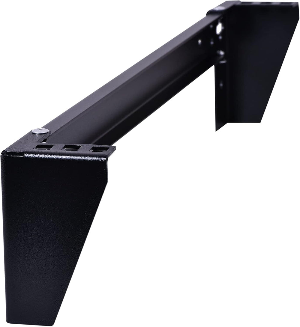 RackPath 1U Vertical Wall Mount Rack - Heavy Duty 125lbs Capacity Vertical Mo...