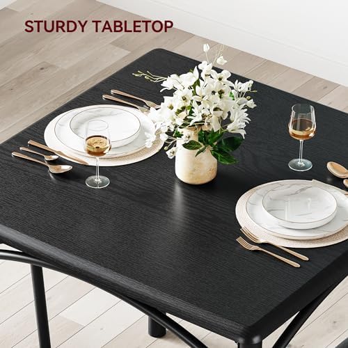 GAOMON Dining Table Set for 2, Kitchen Table and Chairs for 2 with Upholstere...
