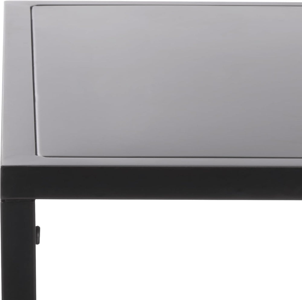 SAFAVIEH Couture Collection - Hodge Black Iron Accent Table, 3-Shelf Open Sto...