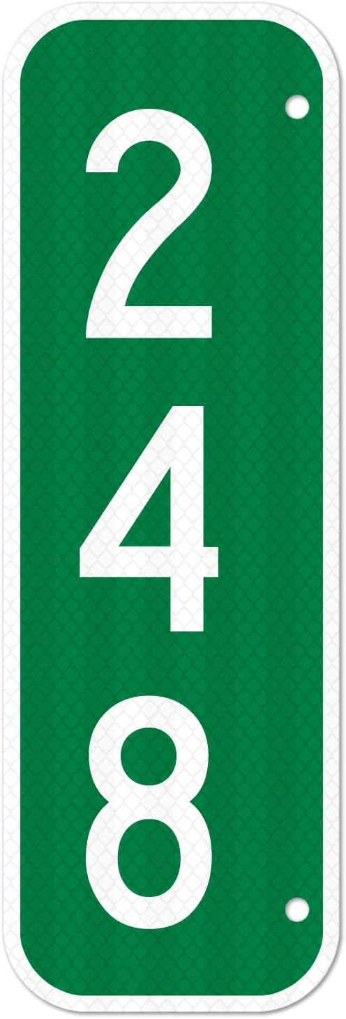 911 Address Sign, Custom Vertical Reflective Mailbox Sign, Christmas Gift