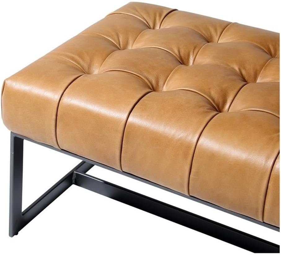 Moe's Home Collection Wyatt Leather Bench