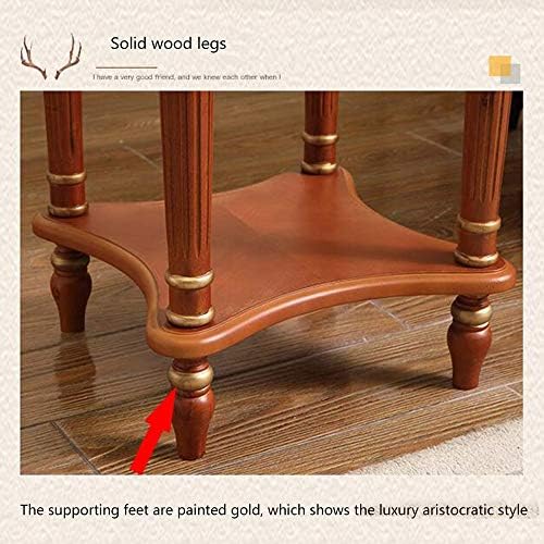 Telephone Table, End Table European Sofa Side Table,Solid Wood Coffee Table,R...