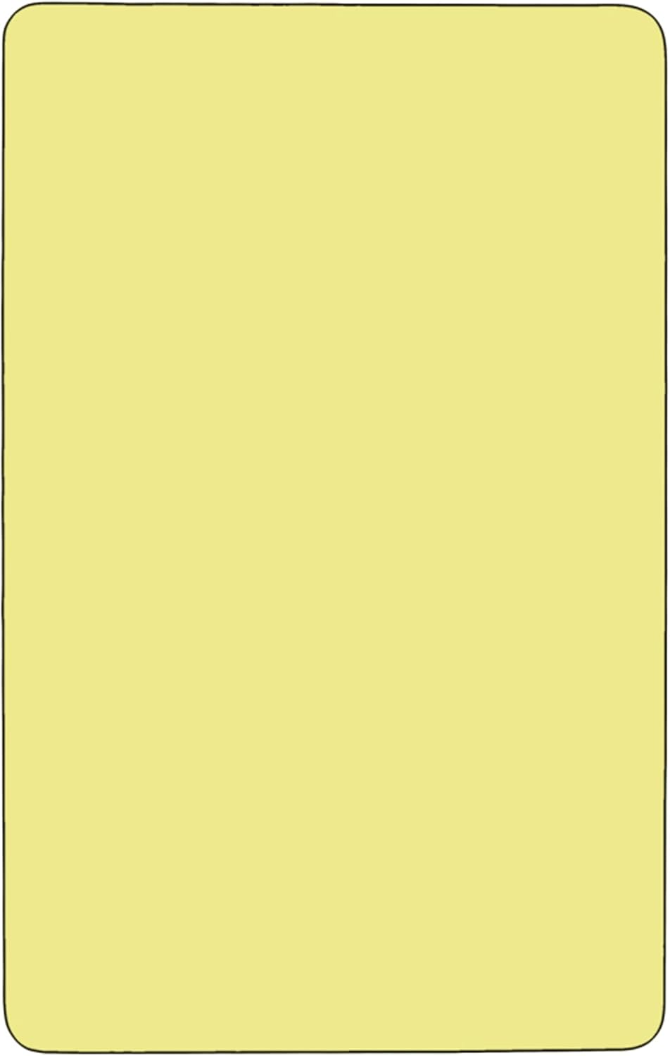 Flash Furniture Wren 30''W x 60''L Rectangular Yellow Thermal...