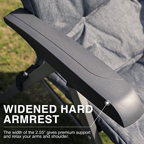 EVER ADVANCED Luxury Camping Chairs 2 Set for Adults Heavy Duty High Back Ove...