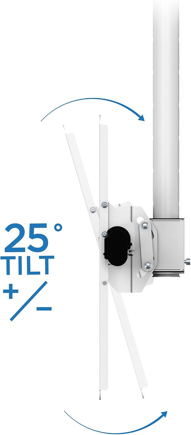 Mount-It! TV Ceiling Mount Bracket, 32-75", 110 lbs, White | Full motion...