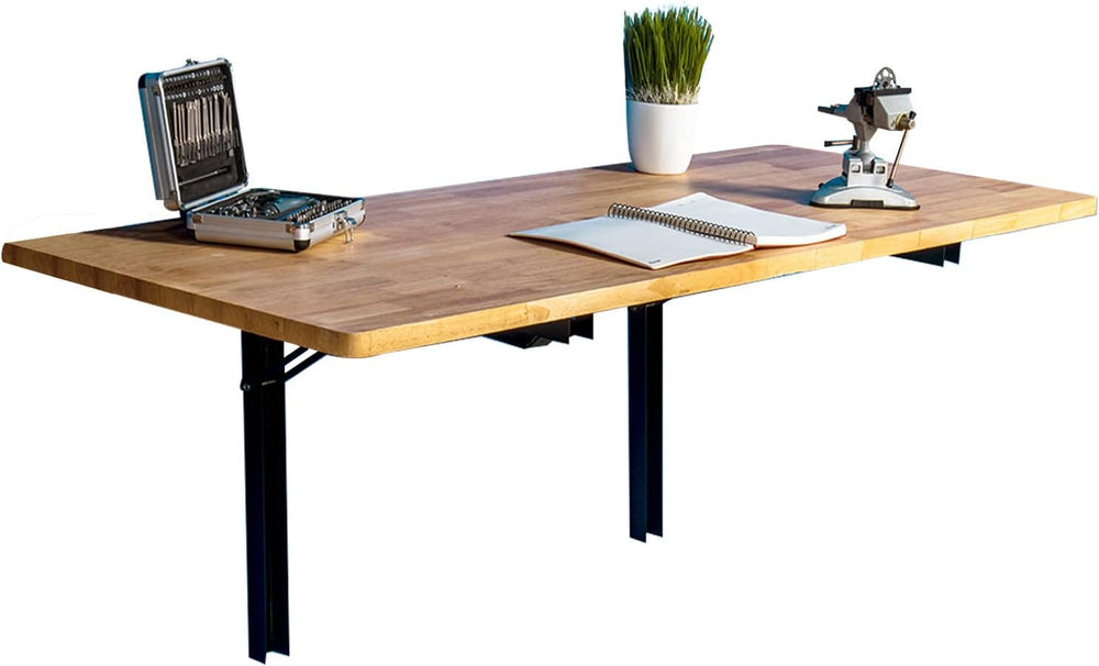 Wallmaster Wall Mounted Folding Workbench Heavy Duty Fold Down Table Utility ...