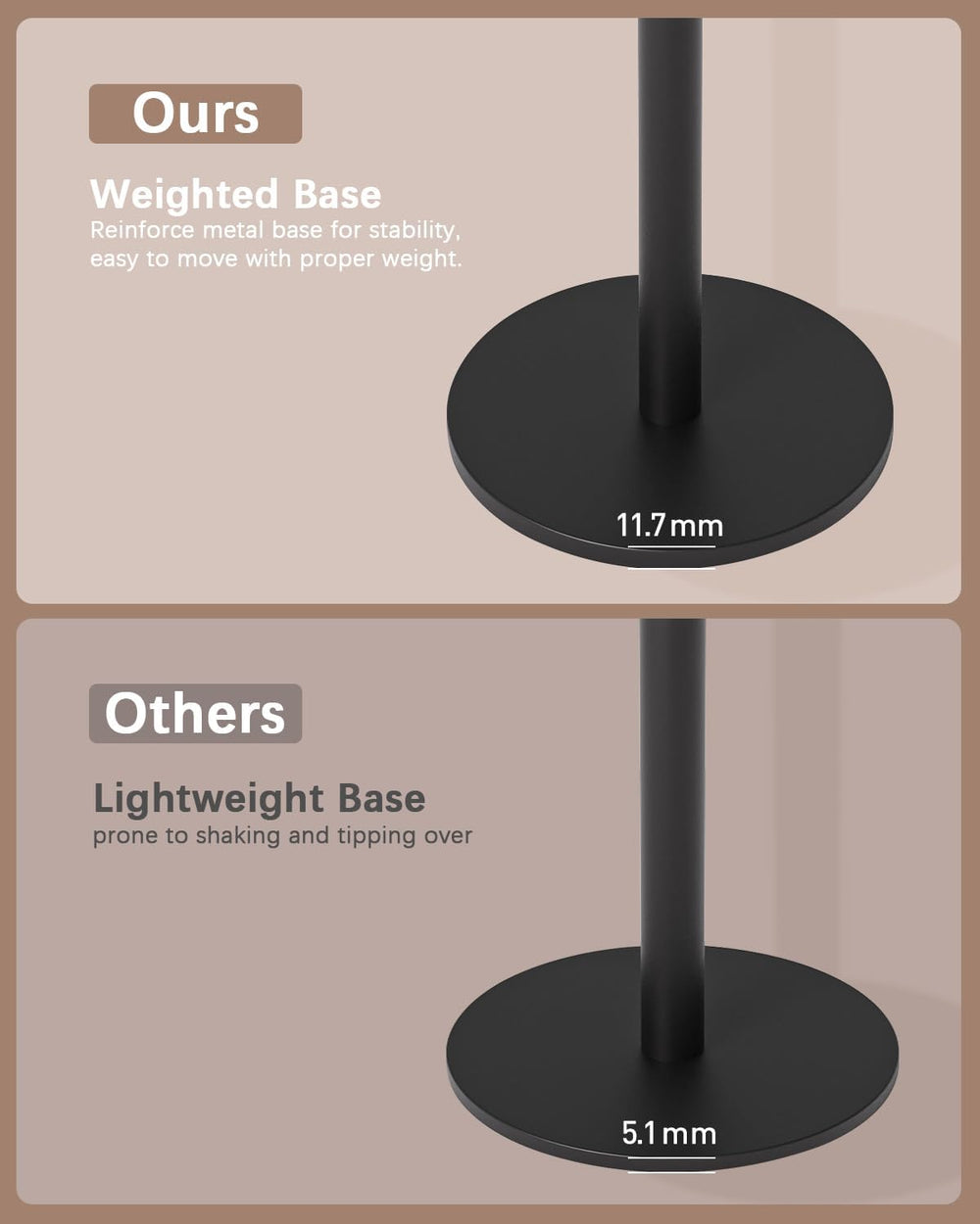 KJGKK Drink Table, Small Pedestal Side Table, Round Cocktail Table, Circle En...