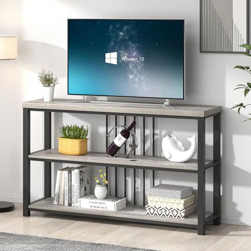 FOLUBAN Console Tables for Entryway, Sofa Table with 3 Tier Storage for Livin...
