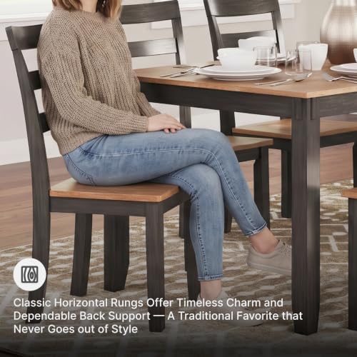 Signature Design by Ashley Gesthaven 6-Piece Dining Table Set with Bench