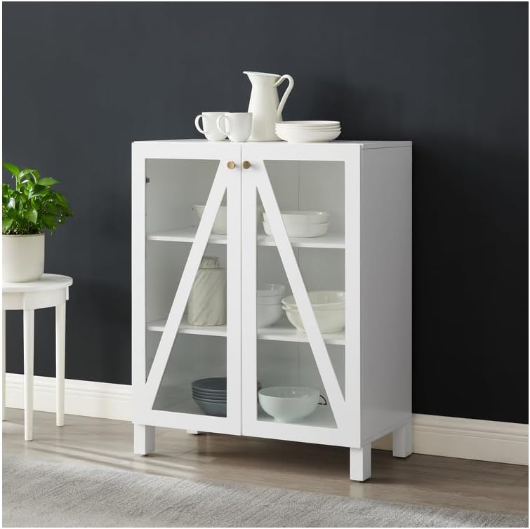 HomeStock Stackable Pantry Cabinet - Kitchen Storage Organizer - 16" D x...