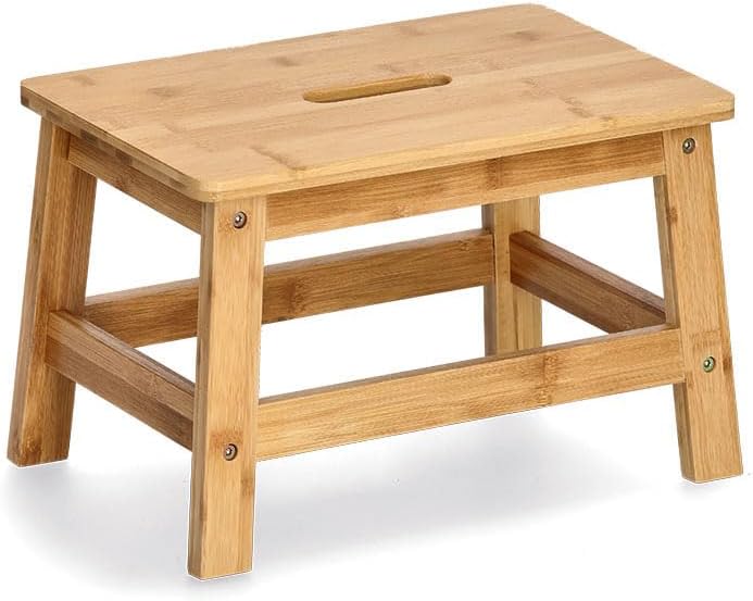 Zeller 18983 Small Shop Footstool Bamboo