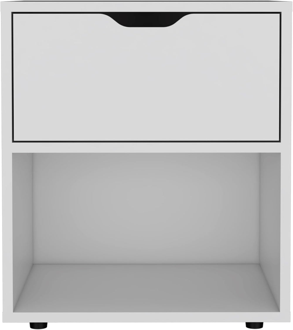 19.7-Inch High Nightstand End Table with Open Shelf ,for Small Spaces