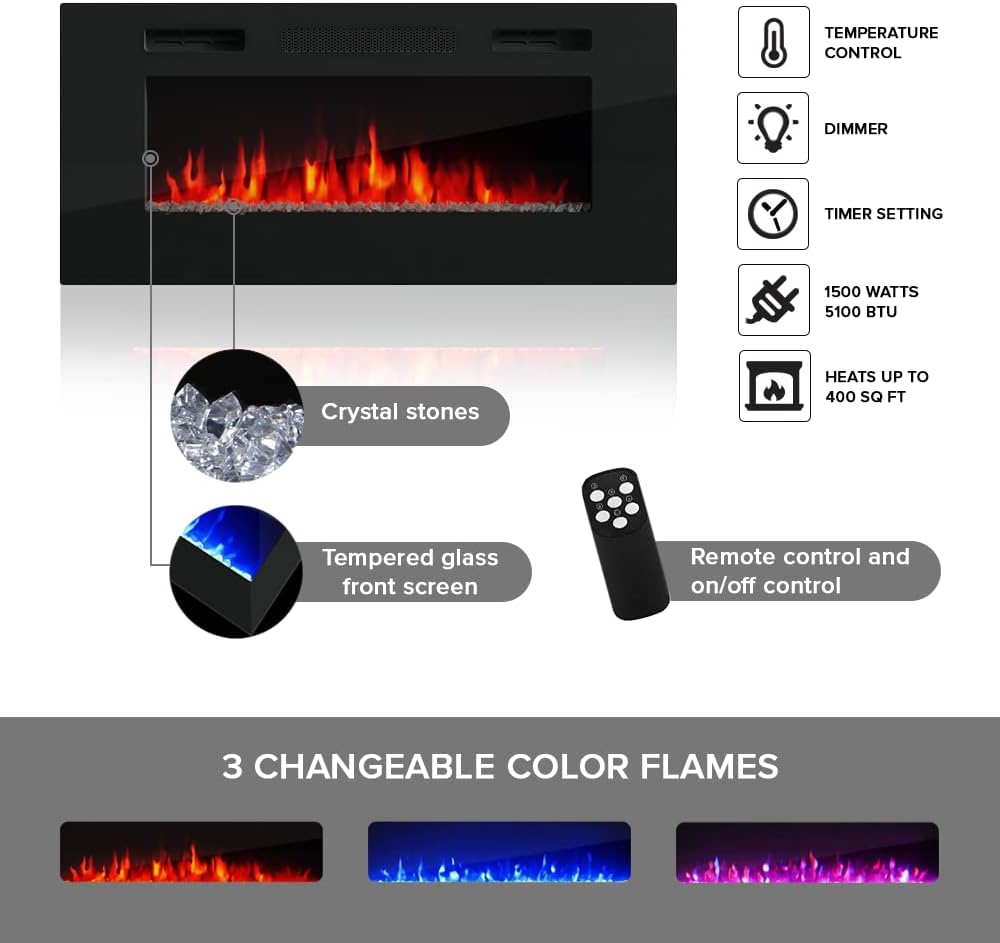 Meble Furniture Boston 01 Electric Fireplace TV Stand — High Gloss Modern Med...