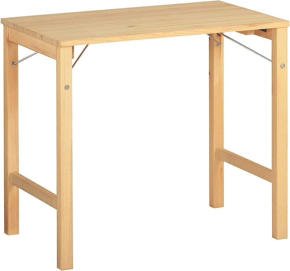 MUJI 18499441 Folding Pine Wood Table, (W x D x H): 31.5 x 19.7 x 27.6 inches...