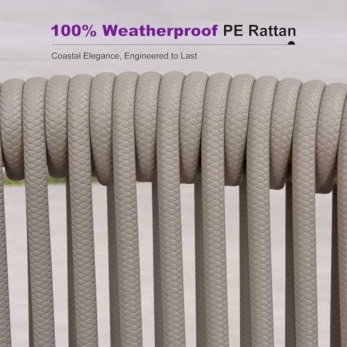 PURPLE LEAF Counter Height Bar Stool Set of 2 Patio Bar Stools Champagne