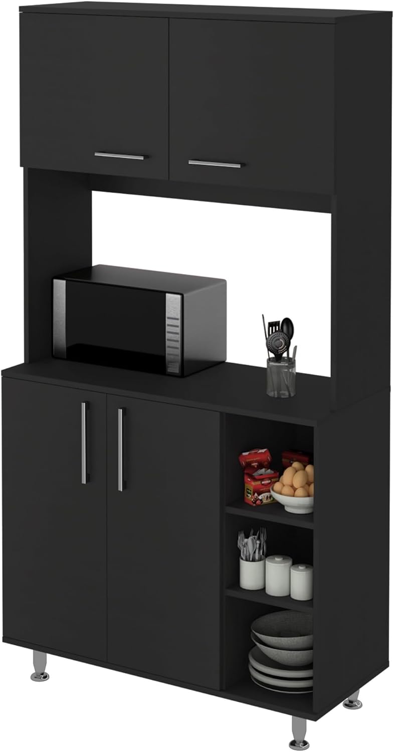 Pantry Cabinet, Three Open Shelves