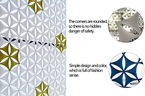 White 3D Flower Venus 14"x12" Hanging Room Divider Panel Felt Fiber...