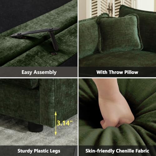 mikibama Modular Sectional Sofa, 70.8 Inch L Shaped Couch Set for Living Room...